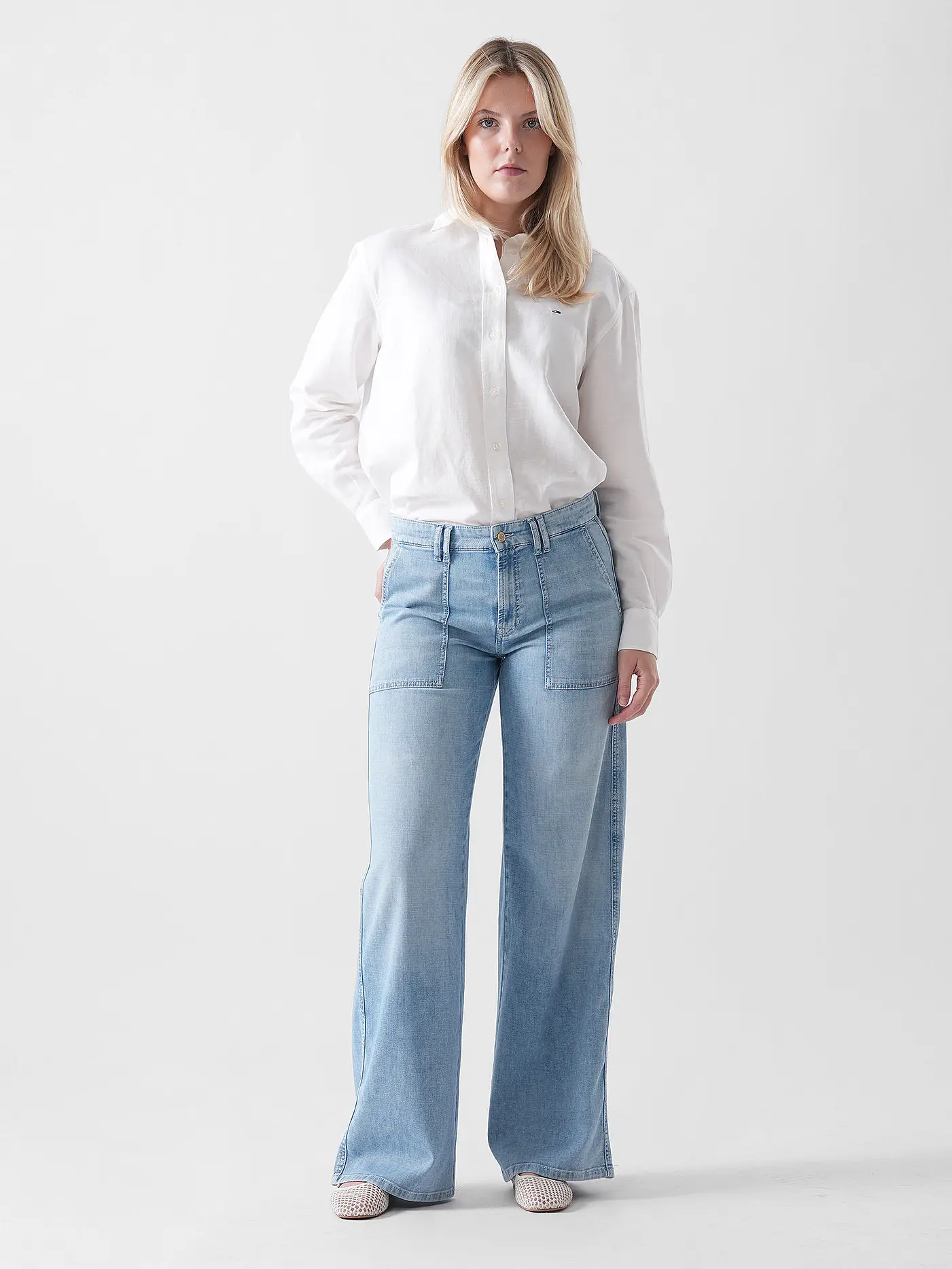 TOMMY JEANS | Hemdbluse | weiss